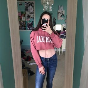 Brandy Melville Cropped Lanikai hoodie